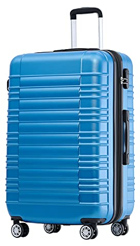BEIBYE Reisekoffer 2088 Hartschalekoffer Gepäck Koffer Trolley Bordcase Handgepäck M in 14 Farben (Türkis)