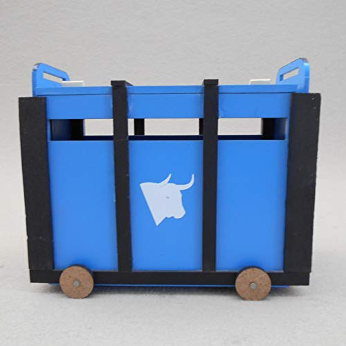 Cajón de Toros para Niños XL - Reproducción Artesanal en Madera MDF - Hecho y Pintado a Mano - Ideal para Festejos Populares y Juego Taurino - AMBIENTS ARTESANAL