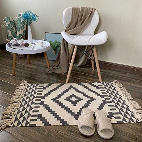 Baumwolle Quaste Home Weave Teppiche Willkommen Fußpolster Schlafzimmer Arbeitszimmer Bodenteppiche Gebet Matratze