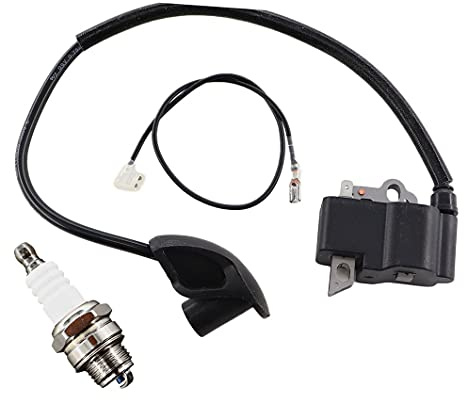 MCHNIC Zündspule Zündmodul Zündkerze für STIHL FS 120 FS120 FS200 FS250 FS300 FS350 BT120 BT121 Freischneider Ersetzt 4134 400 1301