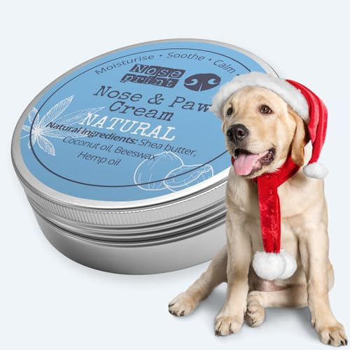 100 % natürlicher Hunde-Nasen- und Pfotenbalsam, Pfotenschutz, Pfotenbalsam für Hunde, Hundepfotenbalsam, hergestellt in Großbritannien, 50 ml