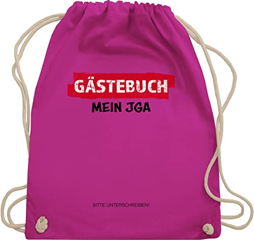 Turnbeutel Rucksack - Junggesellenabschied Männer - JGA Gästebuch I Unterschreiben Gäste - Unisize - Fuchsia - polter rucksäcke jungesellenabschied mein beutel brauttaschen jungesselnabschied