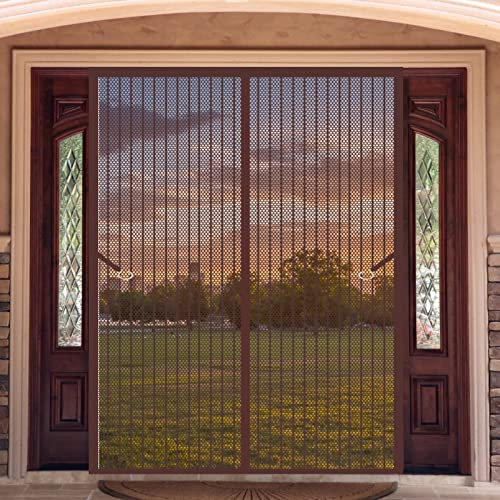 Moskitonetze Für Fenster 90 x 245 cm Insektenschutz Fenster In Verschiedenen Größen Auswählbar Magnet Fliegengitter Für Alle Universalfenster, Braun