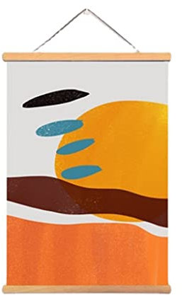 Posterleiste Holz Poster Poster 20X30, 30X40, 40X50, 50X70, 60X80cm Poster Rahmen Für Kinder Gemälde, Poster Aufhänger Rahmen Aufhängung Kit(6,40X60CM)