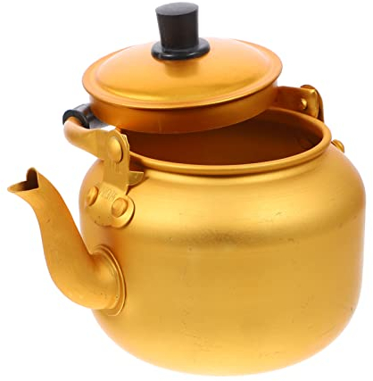 BESTonZON 1 Pc Pichet Deau Chaude Pichet Isolé Sous Vide Théière Métal Qui Siffle Bouilloire à Thé Coréenne Bouilloire à Thé Cuivre Soupe Bouilloire Lâche Voyage Cuisinière à Gaz Lait 07B29LR1873N