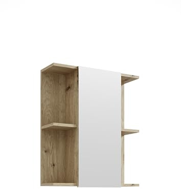 54-565-DR Spiegelschrank VISTA Badschrank Badspiegel in Viking Oak Nb. ca. 60 x 71 x 20 cm