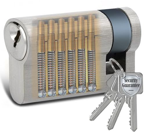AceMining Schließzylinder, 10/35mm Zylinderschloss mit 3 Schlüssel, 45mm Halb Türzylinder, Schliesszylinder, Profilzylinder, Türschloss Zylinder, Anti Picking,Anti Bohr,Anti Snap,Anti Bumping