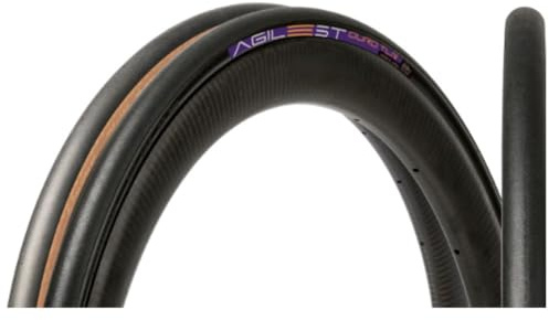 Panaracer Agilest Duro TLR - Neumático de Carretera sin cámara - Mayor protección contra pinchazos - Alto Agarre, Baja Resistencia, Alto Rendimiento, 700 x 28C Negro/Negro