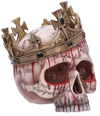 Nemesis Now Macbeth Skull Figurine 15cm, Resin, Natural, Macbeth Skull Ornament, Gothic Décor, Cast in the Finest Resin, Expertly Hand-Painted, Beige