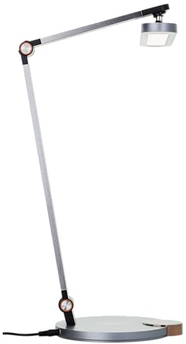 Lightbox LED Tischlampe mit CCT & Wireless Charging & stufenlosem | LED Tischlampe, wireless charging, 1000 lm, dimmbar, CCT, grau