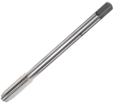 sourcing map Metric Thread Tap M8 x 1.25 H2 Left Hand 100mm Extra Long Straight Flute Screw Thread Milling Machine Taps Threading Tapping Repair Tool