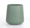 Autumnlife Vaso para cepillos de dientes, redondo, 350 ml, vaso para cepillo de dientes, vaso de cerámica mate, adecuado para cepillo de dientes, pasta de dientes, diámetro 7,6 x 9,5 cm, verde