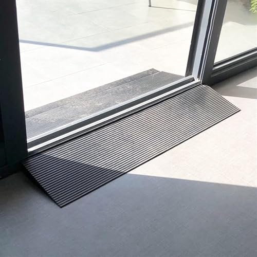 Schwellenrampe, 1,5 cm / 2,5 cm / 3,8 cm / 5,1 cm Rise Access Rampe, Einstiegsrampe, Türschwellenrampe, Türstufen, Schuppen, rutschfeste Rollstühle, Behindertenrampe (90 x 15 x 2 cm)