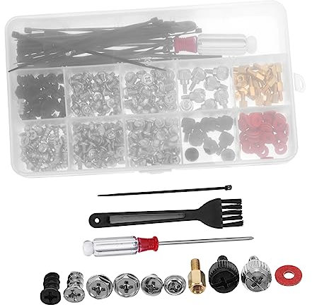 Gadpiparty Lot De Vis Pour Ordinateur Avec Tournevis Brosse Serre-câbles Et Accessoires Boîte Pour Montage Pc Fixe
