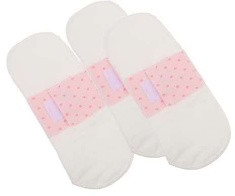 NOLITOY 3pezzi Assorbenti Femminili Lavabili e Riutilizzabili Assorbenti Decorativi e Traspirante Impermeabili Per e