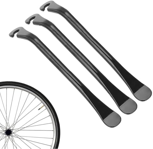 WUSJCOF 3 Stück Fahrrad Reifenheber Stark Robust Metall Fahrradreifen Montagewerkzeug Wechselnwerkzeug