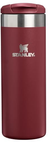 Stanley AeroLight Transit Bottle 16 oz | Locking Drink Through Lid | Leak Resistant Water Bottle or Coffee Travel Mug | Lightweight Insulated Stainless Steel | BPA-Free | Cranberry