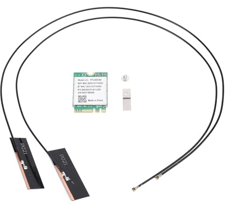 lvifloae M 2 Scheda WiFi WiFi 6 1800Mbps BT5 2 Adattatore di rete wireless RTL8852BE Copertura dual band 10 11 Antenna esterna Linux per sistemi Linux Connessione di rete stabile (Antenne integrate)