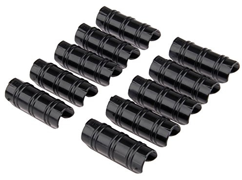 Mtsooning 19mm Greenhouse Frame Pipe Tube, 20 Pcs Plastic Garden Buildings Tube Clip, Black ABS Snap Clamp Tube Film Clip Connector for Sunshade Nets Frame Shelters Season Plant Supplies