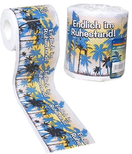 Udo Schmidt GmbH & Co Toilettenpapier Ruhestand Klopapier Scherzartikel Geburtstags Geschenk Ruhestand Renteneintritt
