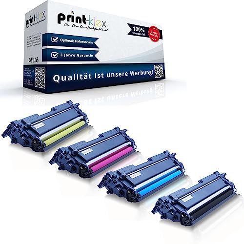 4X Print-Klex Toner kompatibel mit Brother MFC EX 670 MFC-L 9630 CDN MFC-L 9635 CDN MFC-L 9670 CDN MFC-L 9670 CDNT MFC-L 9760 CDNTT MFC 9670 Series TN-821XL TN-821 Black Cyan Magenta Yellow BK C M Y