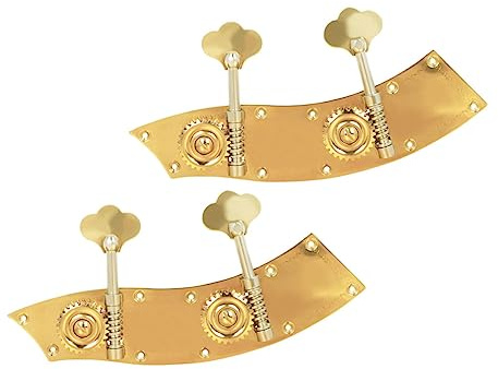 ibasenice 2stücke Basskopf-stimmgerät Premium-stimmwirbel Langlebiger Stimmwirbel Leichter Stimmwirbel Für Kontrabass Gold