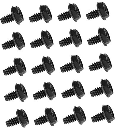 Homoyoyo 100stücke Netzteilschraube Metall Schwarz 32 * 6mm Befestigungsschrauben Fürpc Gehäuse Pci Slot Und Computerversorgung Kompatibel Für Reparatur Und Wartung