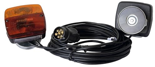 Goodyear - Kit Luces Traseras Remolque Magnéticas 12V 7 Pines IP67