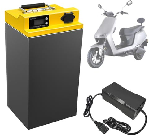 SSCYHT Batteria LiFePO4 48V 50Ah Batteria al litio 72V 40Ah 58Ah 55Ah Batterie ricaricabili 60V Batterie per moto per Kit motore da 250W a 3800W con caricabatterie e BMS,72v50ah