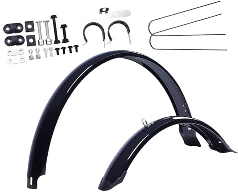 MotiveTech Juego de Guardabarros para Bicicletas de Montaña, Guardabarros para Bicicletas, Guardabarros Delanteros Y Traseros, Accesorios, 26 Pulgadas