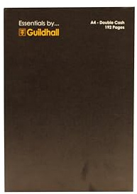 Exacompta - Ref GES6424Z - Guildhall - Essentials Double Cash Account Book, A4, 297 x 210mm, 192 Pages of 80gsm Pre-Printed Paper - Receipts, Expenses, Summaries