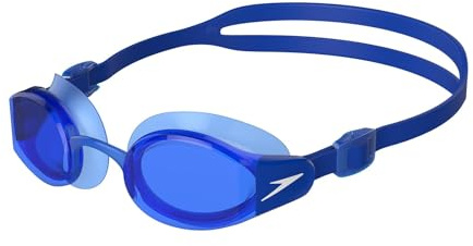 Speedo Unisex Mariner Pro Schwimmbrille | Anti-Beschlag Bondi Blue/White/Blue One Size