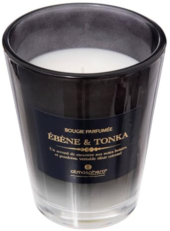 Bougie parfumée alma 270g ébène et tonka - Atmosphera créateur d'intérieur