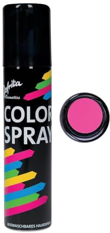 100ml Haarspray Color-Spray bunte Haarfarbe Karneval Fasching auswaschbar Farbspray-dose (Pink)