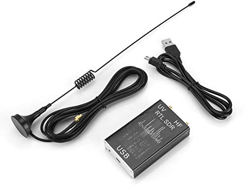 USB-Tuner-Empfänger, R820T 82 Radio-Tuner-Empfänger, 100 kHz, 1,7 GHz, Vollband-UV-HF-RTL-SDR-Empfänger, Vollband mit USB-Kabel und Antenne