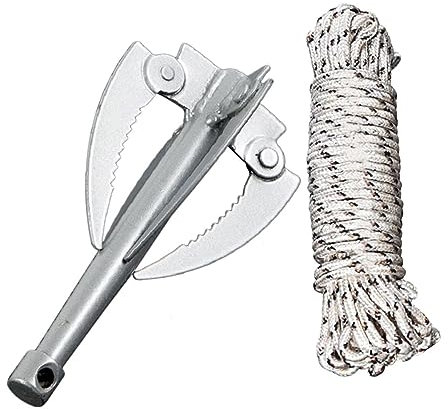 BESPORTBLE Rasoir Acier Inoxydable pour Plantes Aquatiques Outil De Coupe-végétation pour Étangs Et Lacs Râteau Pliable avec Manche Noir