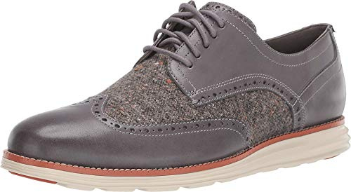 Cole Haan Men's Original Grand Shortwing Oxford Shoe, Woodbury Leather/Ivory, 7 Medium US