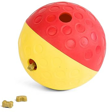 Outward Hound by Nina Ottosson Treat Tumble Interactive Puzzle Ball Dog Toy, Level 1 Beginner, Pink, Large (5.75 Diameter)