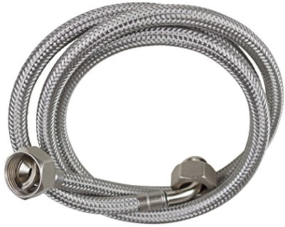 SFX® Waschmaschinenschlauch 3m Geschirrspülschlauch 3/4 Zoll ÜM x 3/4 Zoll ÜM 90° Bogen Spülmaschinenschlauch Verlängerung Zulauf