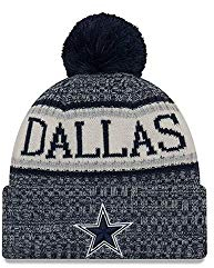 New Era ONF18 Sport Knit Bommelmütze Dallas Cowboys Blau, Size:ONE Size