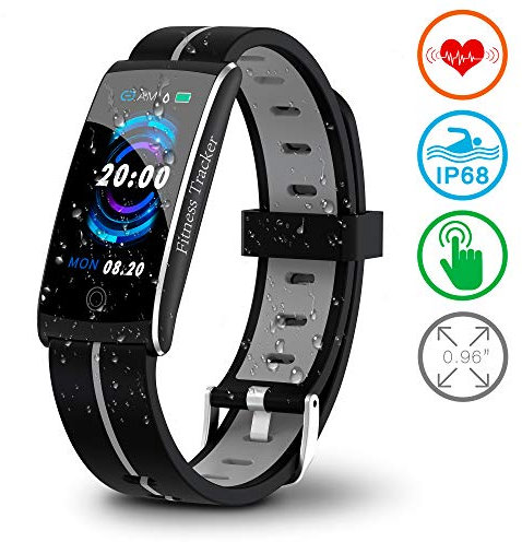 Fitness tracker Heart Rate Monitor fitness tracker watch smart bracelet Waterproof IP68 Activity tracker with Blood Pressure Monitor Pedometer Sleep Monitor Calorie for Women Men iPhone Android Phone