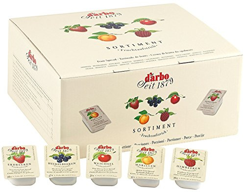 Darbo - Fruchtaufstrich 100 Portionen - Mix Sortiment - 100 x 25 gr.