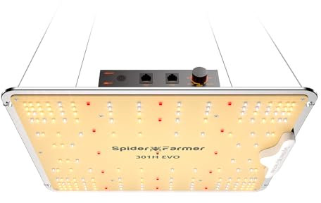 SPIDER FARMER EVO SF1000 LED Grow Light with Samsung LM301H EVO High Efficiency & Dimmable Lighting Full Spectrum Grow Light for Indoor Plants Veg Bloom Growing Lamps for 2x2/3x3 Grow Tent
