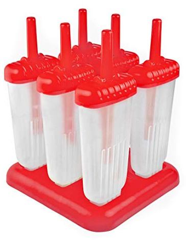 Tovolo Groovy Lot de 6 moules à glace avec bâtonnets réutilisables 113,4 g