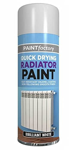 PaulStore 2x Spray Paint Aerosol Primer Matt Gloss Metallic Chalk Glitter Wood Metal Plastic (White Radiator)