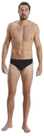 Speedo Men's Eco Endurance+ 7cm Swimming Briefs| Chlorine Resistant | Recycled Fabric | Swim Fitness | Training, Black, 34