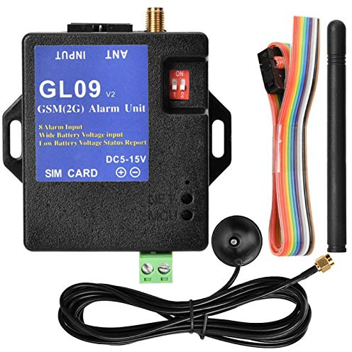 Sistema di allarme GSM, GL09 8 canali a batteria Controllo app SMS Sistemi di sicurezza di allarme per casa e magazzino