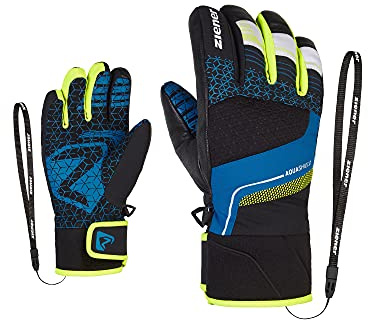 Ziener Jungen Lonzalo Ski-Handschuhe/Wintersport | wasserdicht, atmungsaktiv, Primaloft
