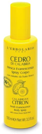 pharma l'erbolario Fresca Evanescenza Spray Corpo Cedro di Calabria 100 ml, 1