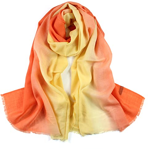 Schal Damen, Wollschal Damen XXL Winter Gradient für Frau Neujahrsgeschenk 180X65CM